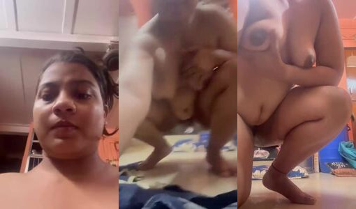 Bengali Bhabhi Sonam Squeezing Her Huge Boobs on Webcam
