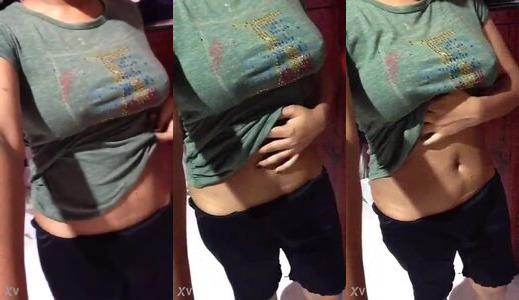 Busty Desi Girl Sneha Squeezing Her Big Boobs on Cam