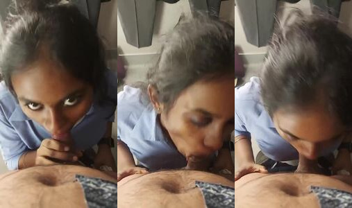 College Girl Vina Sucks Boyfriend's Big Dick Like a Lollipop and Swallows Cum