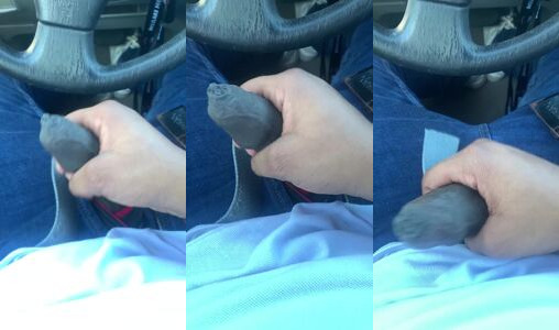Desi Car Driver Jerks Off His Hard Cock Alone In Traffic Jam