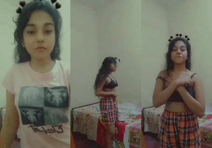 Desi College Girl Rangoli Squeezes Her Juicy Boobs For Boyfriend On Cam
