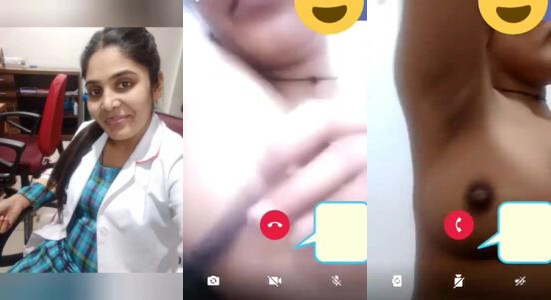 Desi Doctor Shows Off Her Massive Boobs and Tight Pussy in Clinic