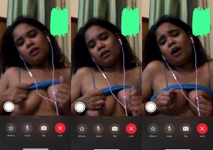Viral Desi Ex-Girlfriend Pressing Her Huge Boobs on Video Call