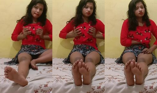 Midnight Fun: Desi Girl Shakes Her Big Boobs Alone