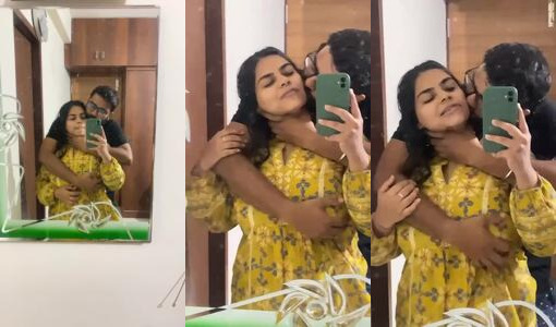 Viral Desi Girlfriend Bathroom Boob Press Recording
