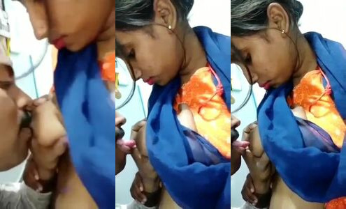 Boyfriend Sucks Girlfriend's Boobs Hard In This Hot Desi Sex Video