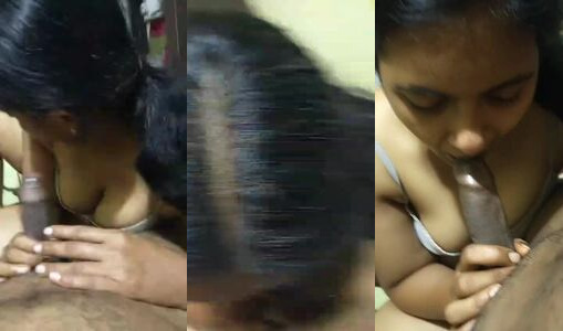 Desi Girlfriend Gives Deep Blowjob To Her Boyfriend