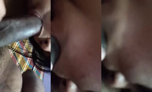 Desi Girlfriend Sucks Big Black Dick in Unseen Homemade Sex Clip