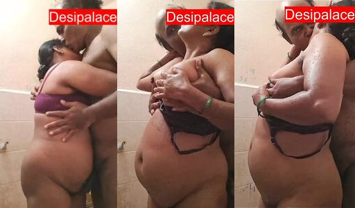 Desi Maid Gets Paid For Standing Bathroom Sex with Old Man