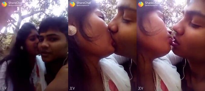 Desi Village Girlfriend Kissing And Blowjob Outdoors In The Fields