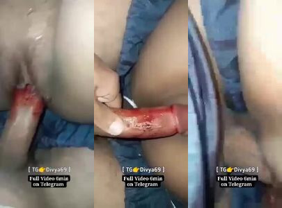 Desi girlfriend loses her virginity as boyfriend breaks her tight pussy seal
