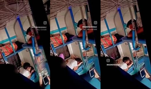 Lower Berth Train Sex: Indian Couple Fucking Openly