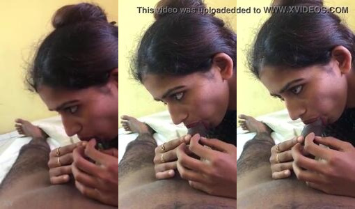 Indian Girlfriend Deepti Gives Boyfriend a Wet Sloppy Blowjob