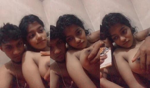 College Girlfriend Khusbu Gets Her Boobs Squeezed Hard By Boyfriend