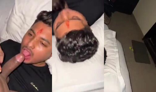 Maharashtra Gay Man Gives Superb Blowjob to Old Boyfriend in Hotel Room