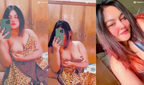 Punjabi Kudi Flaunting Her Huge Desi Boobs And Hard Nipples