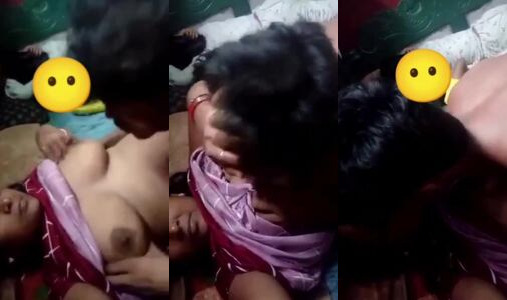 Rajasthan Village Aunty Gets Big Boobs Sucked By Neighbour Boy