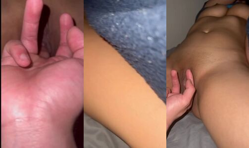 Stepbrother Fingers Sleeping Stepsister's Shaved Pussy Incest Sex