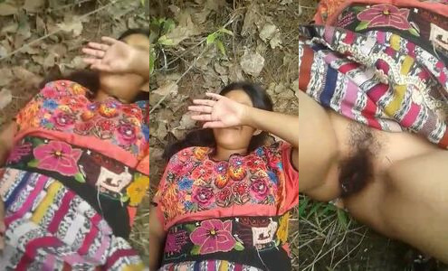 Tamil girl shows wet pussy in forest before hard fucking