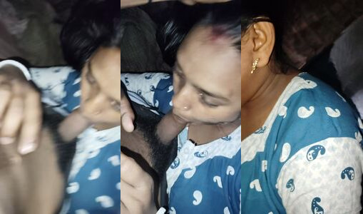 Tamil housewife cheating with lover night blowjob MMS scandal video