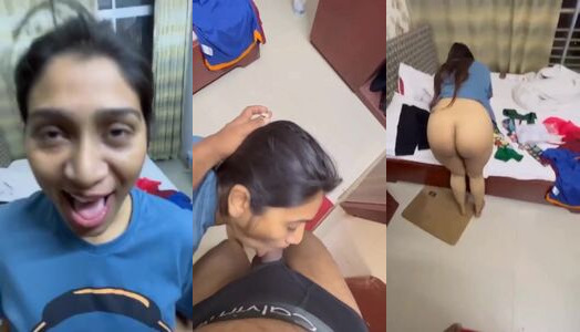Famous TV Anchor's Sloppy Blowjob and Hard Doggy Fuck with Boyfriend