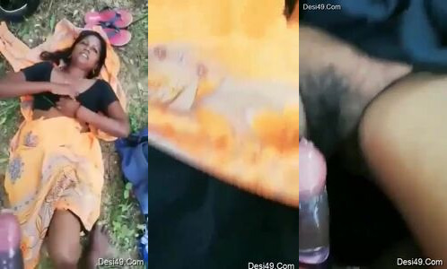 Village Bhabhi's Tight Pussy Fucked Hard In The Field By Her Lover