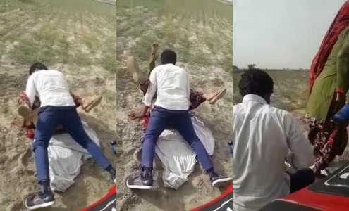 Village Bhabhi Outdoor Sex with Lover in Fields on Video