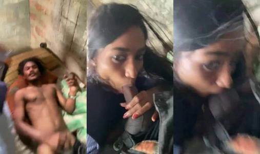 Village College Girlfriend Selfie Blowjob Swallows Boyfriend's Hard Cock